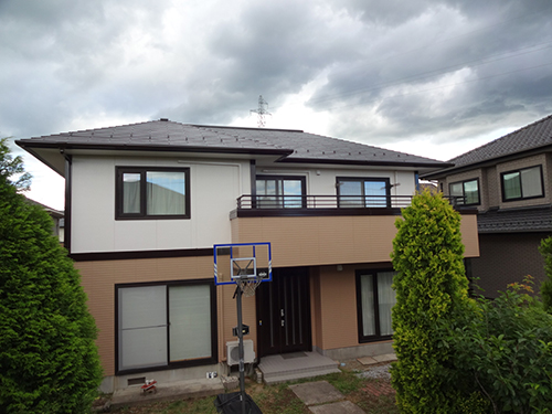 仙台市青葉区愛子D様邸で　屋根外壁塗装工事させて頂きました