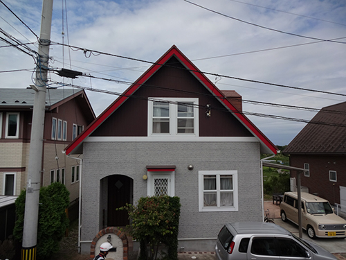 仙台市青葉区八幡A様邸で　屋根外壁塗装工事させて頂きました