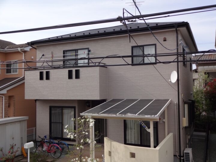 名取市高舘吉田S様邸にて　屋根外壁塗装工事させて頂きました