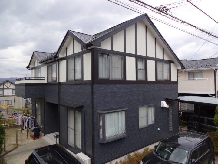 仙台市泉区西中山T様邸で　屋根外壁塗装工事